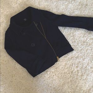 GAP navy cotton moto jacket